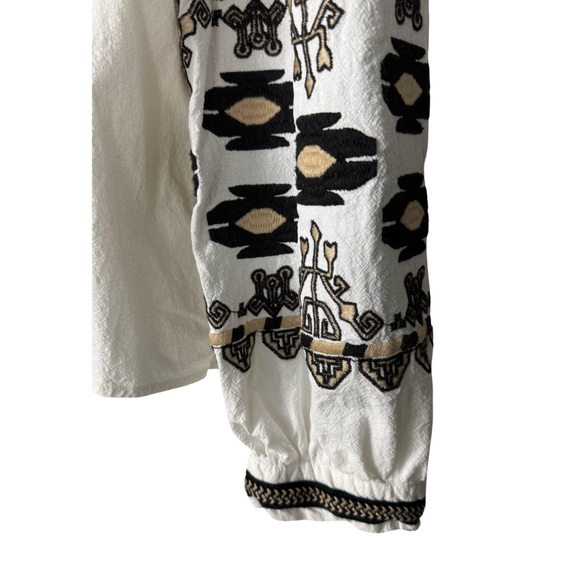 RD + Koko Shirt Jacket Embroidered Boho Blouse Peasant Festival Renaissance - Picture 2 of 9